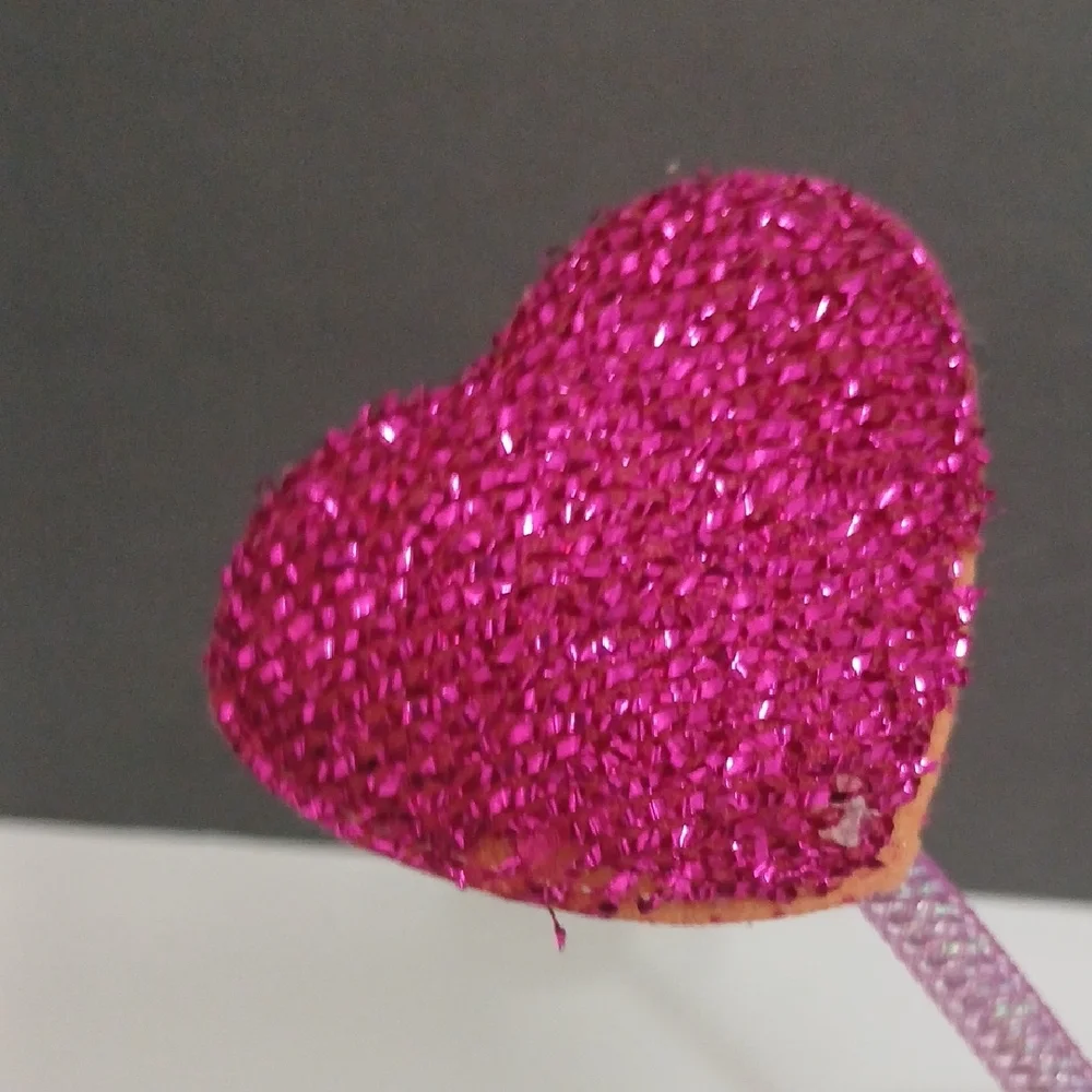 Valentines Fuscia Pink Heart Party Headbands 2 Pcs